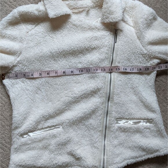 Soft Surroundings Mikka Moto Sherpa Jacket Full Zip Size Medium - Picture 5 of 10